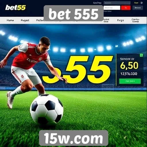 Apostas online no site bet 555