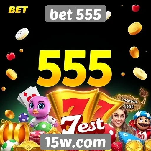 Variedade de jogos disponíveis no site Bet 555